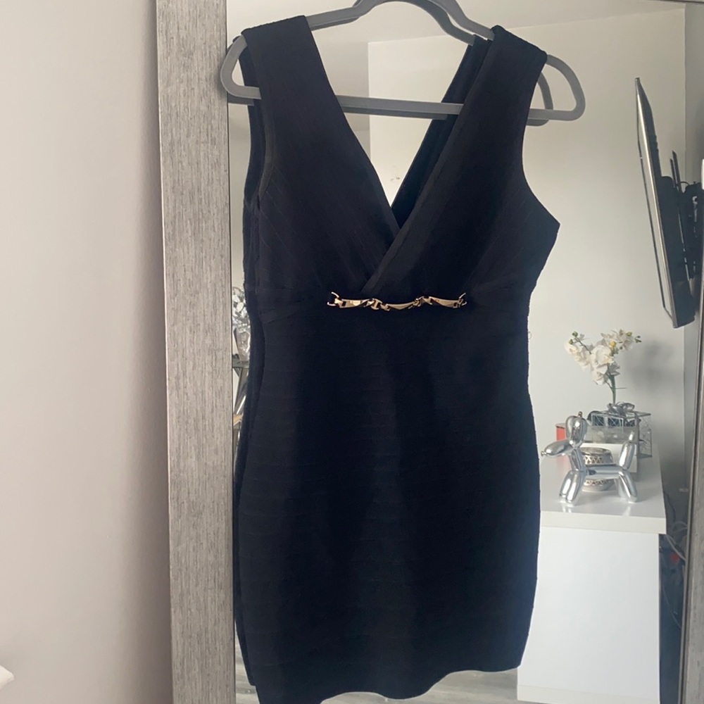 Black bandage dress
